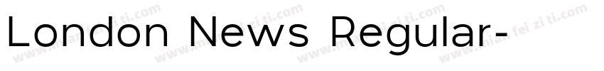 London News Regular字体转换